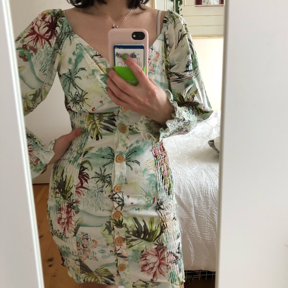 ASOS tropical print dress